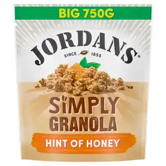 Morrisons Jordans Simply Granola with a Hint of Honey Breakfast Cereal offer