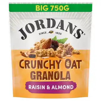 Morrisons Jordans Crunchy Oat Granola Raisin & Almond Breakfast Cereal offer