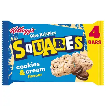 Morrisons Kellogg's Rice Krispies Squares Cookies & Cream 4 Bars offer