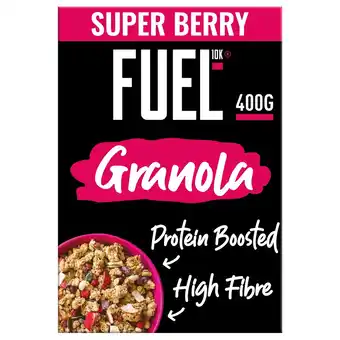 Morrisons FUEL10K Super Berry Protein Granola Breakfast Cereal 400g offer
