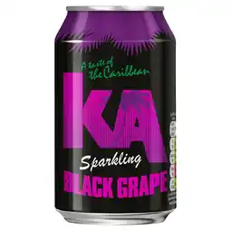 Morrisons Ka Sparkling Black Grape 330ml offer