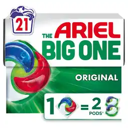 Morrisons Ariel Original The Big One Laundry Capsules 21 Washes offer