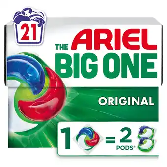 Morrisons Ariel Original The Big One Laundry Capsules 21 Washes offer