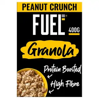 Morrisons FUEL10K Peanut Crunch Protein Granola Breakfast Cereal 400g offer