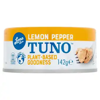 Morrisons Loma Linda Fishless Tuna Lemon Pepper (140g) offer