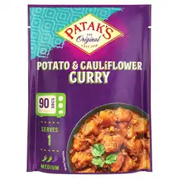 Morrisons Patak's Indian Potato & Cauliflower Curry Microwave Ready Meal 270g offer
