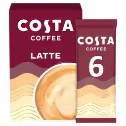 Morrisons Costa Latte Sachets 6x17g offer