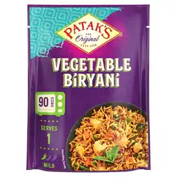 Morrisons Patak's Indian Vegetable Biryani Microwave Rice Ready Meal 270g offer