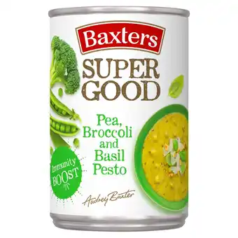 Morrisons Baxters Super Good Pea, Broccoli & Basil Pesto Soup 400g offer