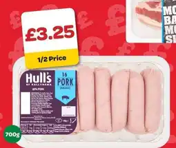 Spar Hull's of Ballymena Pork Sausages offer