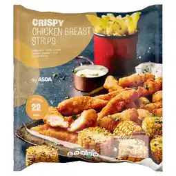 Asda ASDA Crispy Chicken Breast Strips 400g offer
