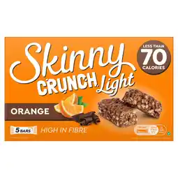 Asda Skinny Crunch Light Orange Bars 5 x 20g offer