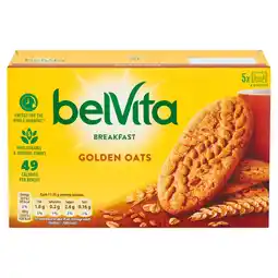 Iceland Belvita Breakfast Biscuits Golden Oats 5 Pack 225g offer
