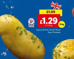 Lidl Deluxe British Jersey Royal New Potatoes offer