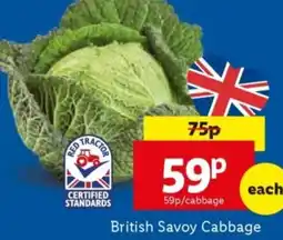 Lidl British Savoy Cabbage offer