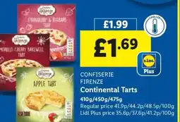 Lidl CONFISERIE FIRENZE Continental Tarts offer