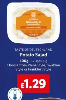 Lidl TASTE OF DEUTSCHLAND Potato Salad offer