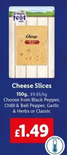 Lidl Cheese Slices offer