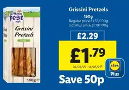 Lidl Grissini Pretzels offer