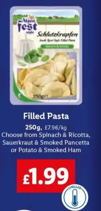 Lidl Filled Pasta offer