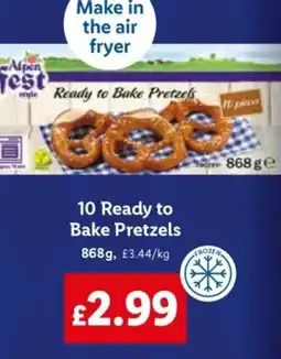 Lidl 10 Ready to Bake Pretzels offer
