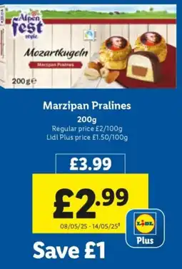 Lidl Marzipan Pralines offer