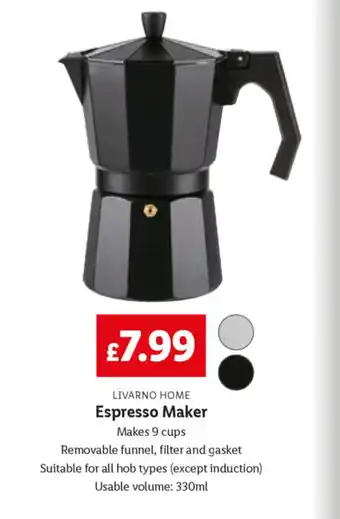 Lidl LIVARNO HOME Espresso Maker offer