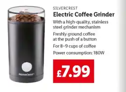 Lidl SILVERCREST Electric Coffee Grinder offer