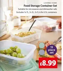 Lidl LIVARNO HOME Food Storage Container Set offer