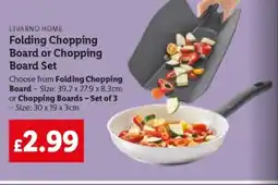 Lidl LIVARNO HOME Folding Chopping Board or Chopping Board Set offer