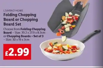 Lidl LIVARNO HOME Folding Chopping Board or Chopping Board Set offer