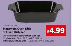 Lidl LIVARNO HOME Stoneware Oven Dish or Oven Dish Set offer