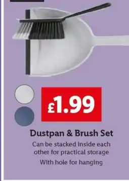 Lidl Dustpan & Brush Set offer