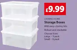 Lidl LIVARNO HOME Storage Boxes offer