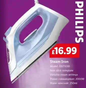 Lidl PHILIPS Steam Iron offer