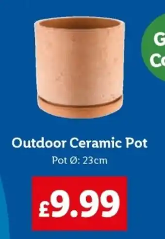 Lidl Outdoor Ceramic Pot offer
