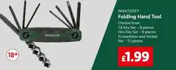 Lidl PARKSIDE Folding Hand Tool offer