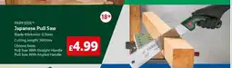Lidl PARKSIDE Japanese Pull Saw offer