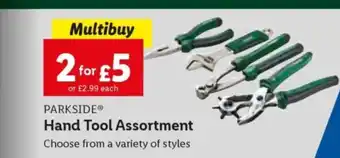 Lidl PARKSIDE Hand Tool Assortment offer