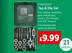 Lidl PARKSIDE Tap & Die Set offer