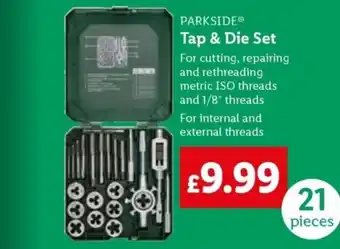 Lidl PARKSIDE Tap & Die Set offer