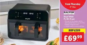 Lidl Salter Dual View 7L Air Fryer offer