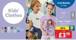 Lidl Kids' T-Shirts offer