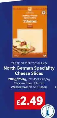 Lidl North German Speciality Cheese Slices offer