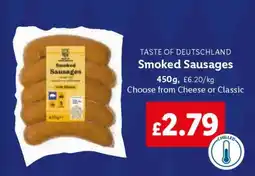 Lidl Smoked Sausages offer
