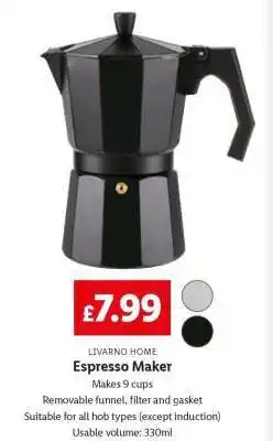 Lidl Espresso Maker offer