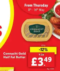 Lidl Connacht Gold Half Fat Butter offer