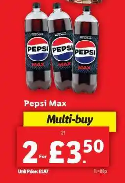 Lidl Pepsi Max offer