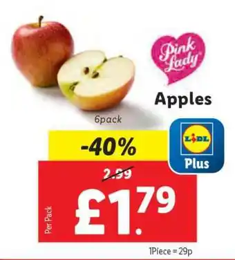 Lidl Pink Lady Apples offer
