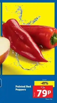 Lidl Pointed Red Peppers offer